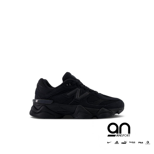 New Balance 9060 Big Kid 'Triple Black Suede'